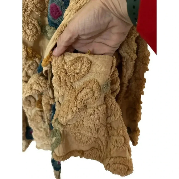 Edgewood Men's Beige Long Sleeve Open Front Belted Waist Jacket Size 6 - Picture 5 of 9